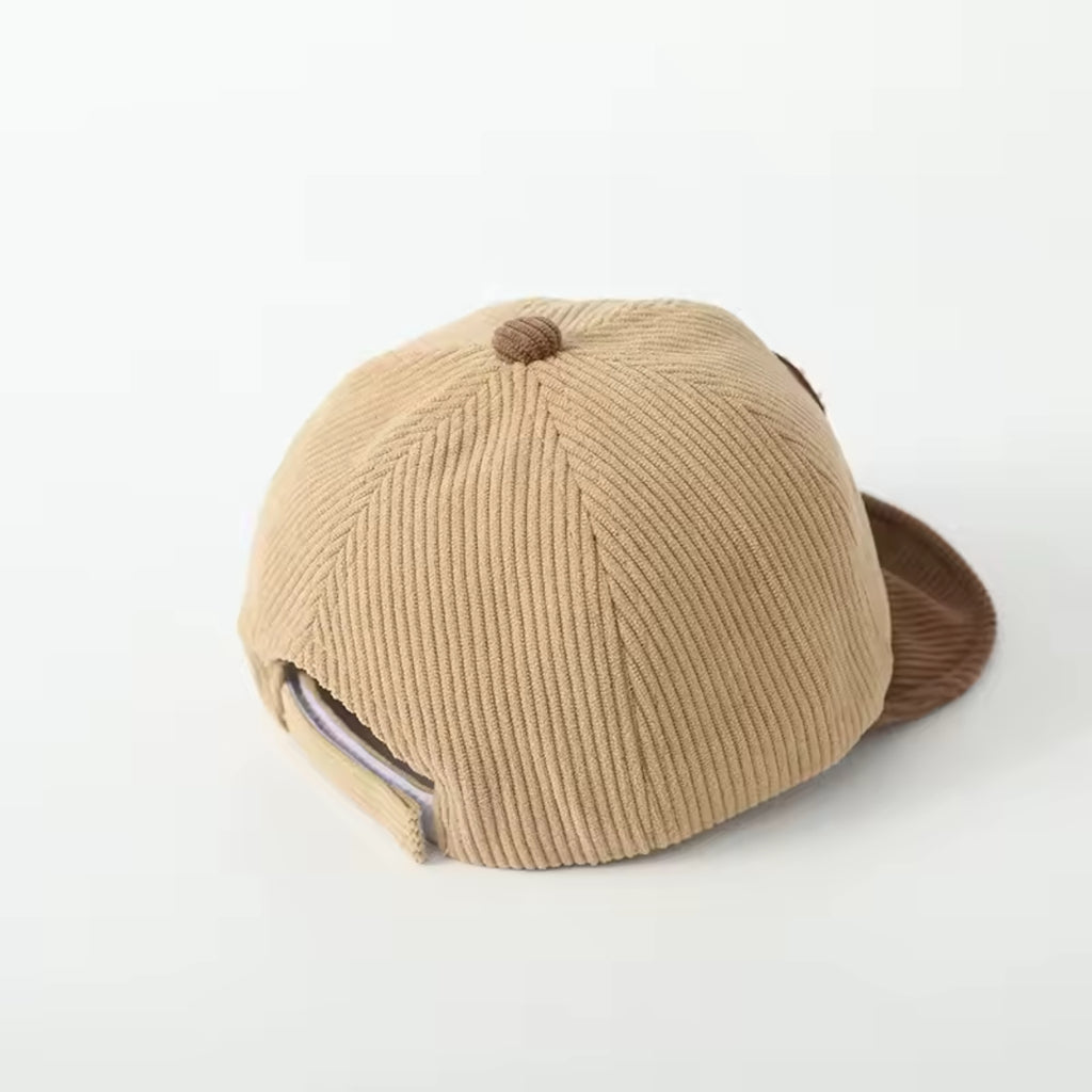 Bear Patch Cap - Caramel and Navy