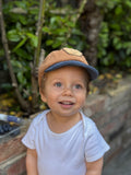 Bear Patch Cap - Caramel and Navy