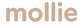 Mollie logo in brown on a transparent background